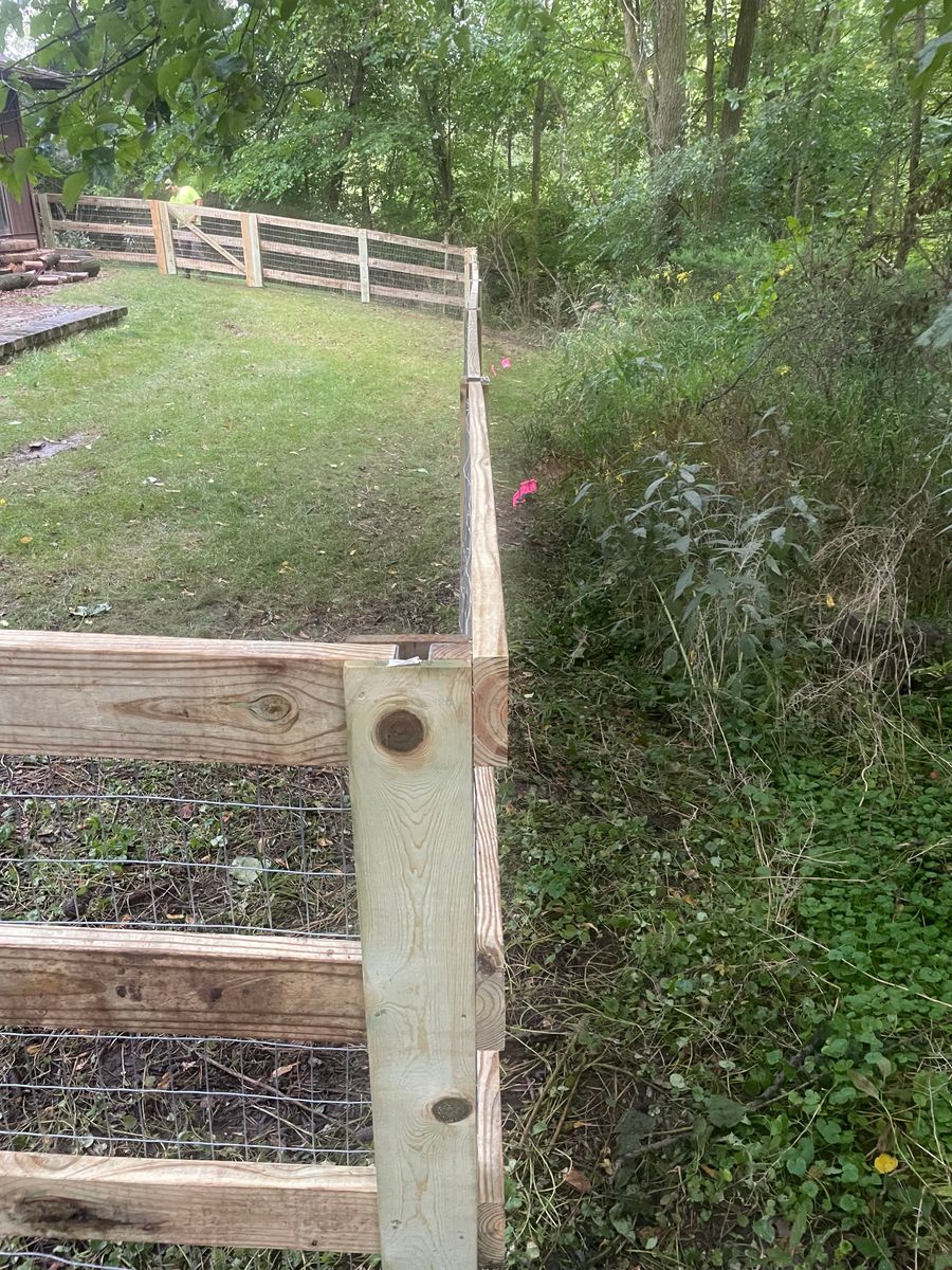 Fence Installation for TMF Services in Lapeer County, MI