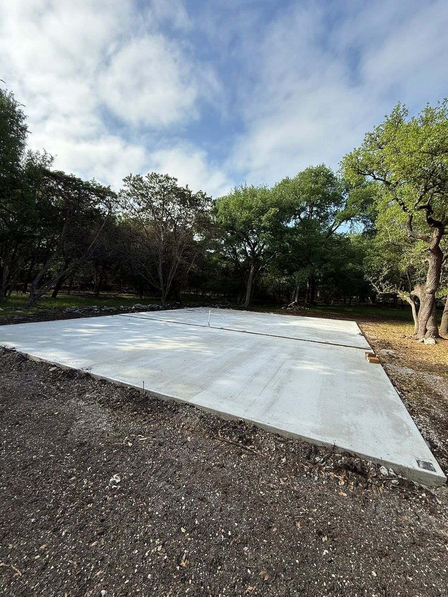 Concrete/Concrete Overlay for Tejas Elite Custom Homes in Belton, TX