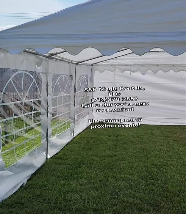 Residential Tent Rentals for S&B Magic Rentals, LLC in Houston, TX