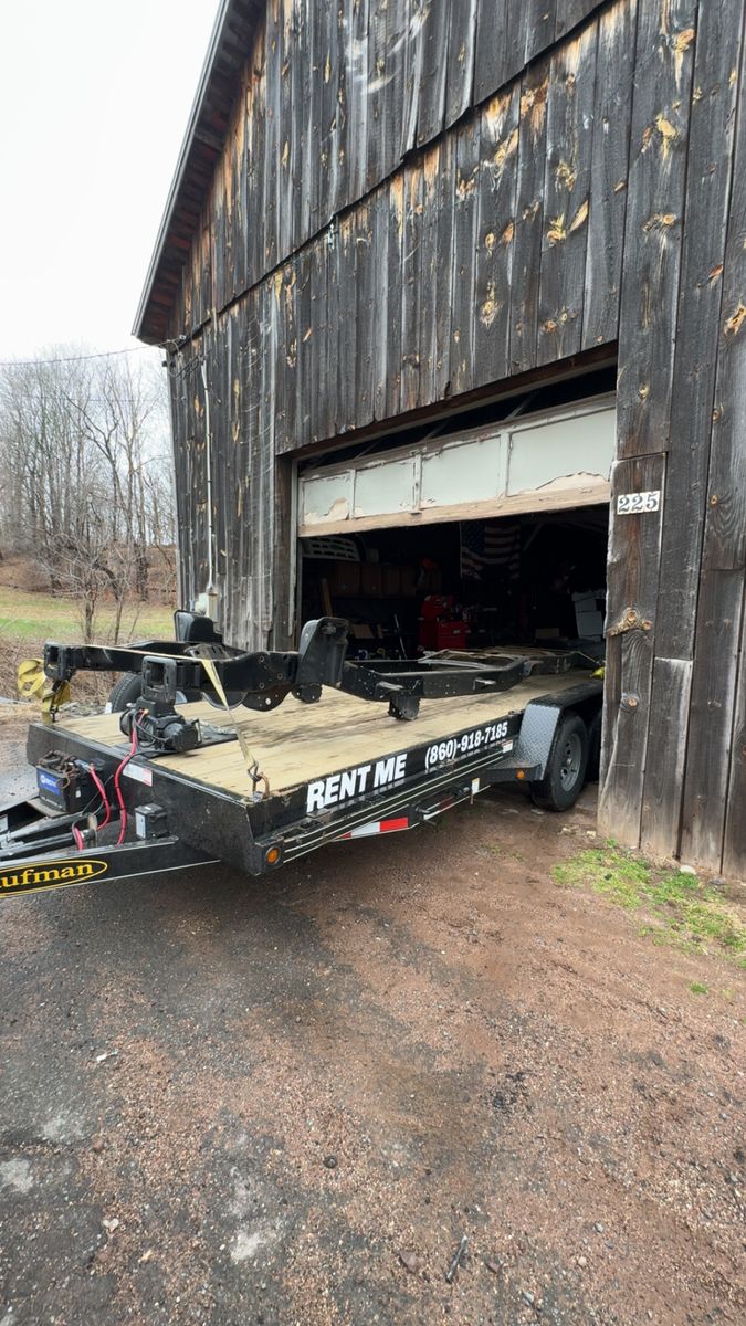 Tilt Deck Car Hauler for Chapman Rentals in Ellington, CT