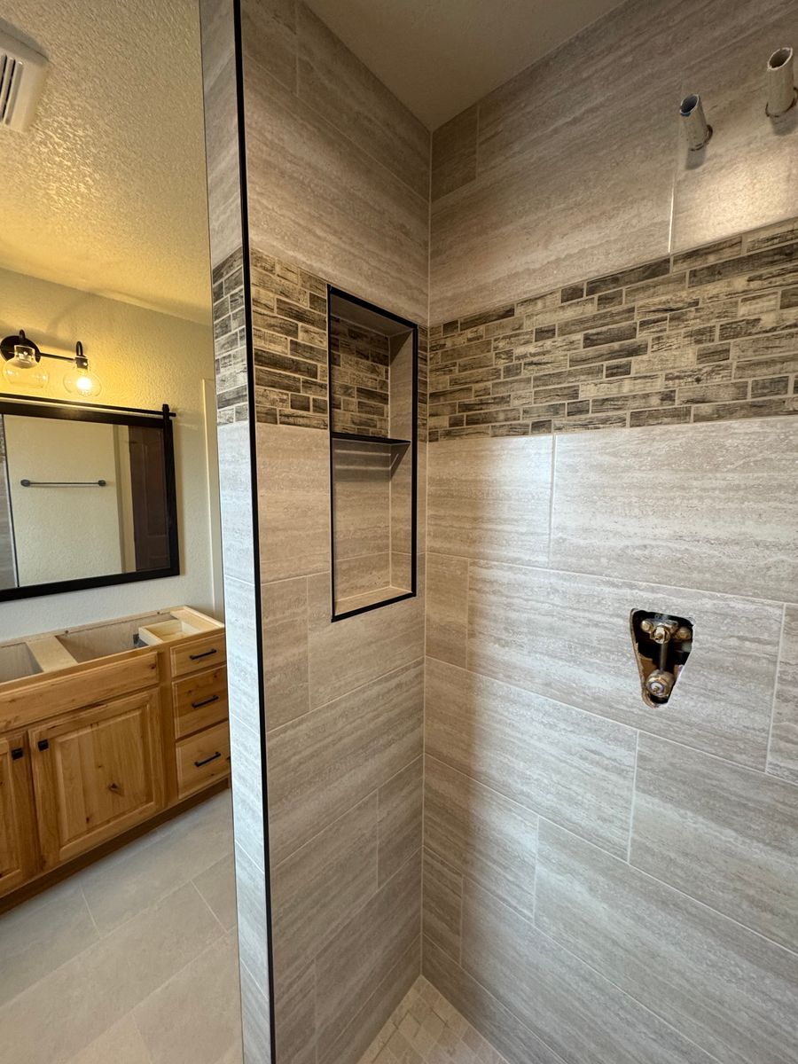 Bathroom Tiling for Dakota Tile & Stone in Belle Fourche, SD