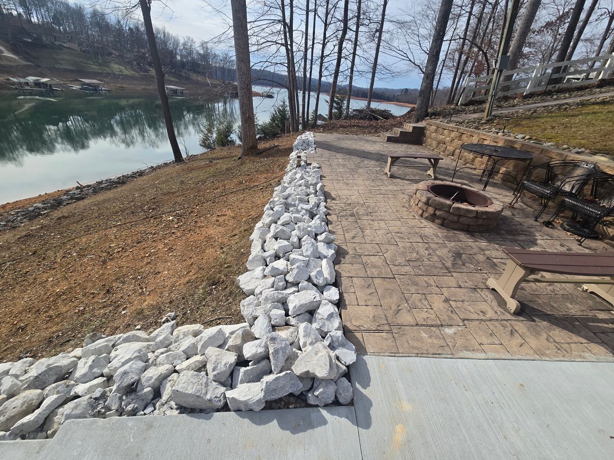 Stone Wall Installation for Lafollette Mulch, Stone and Lawn Care in La Follette, TN