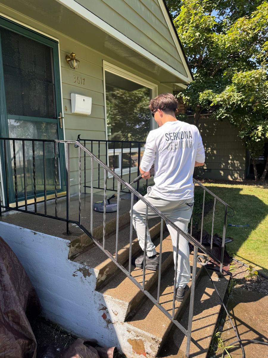 Pressure washing for Servona in Spokane, WA