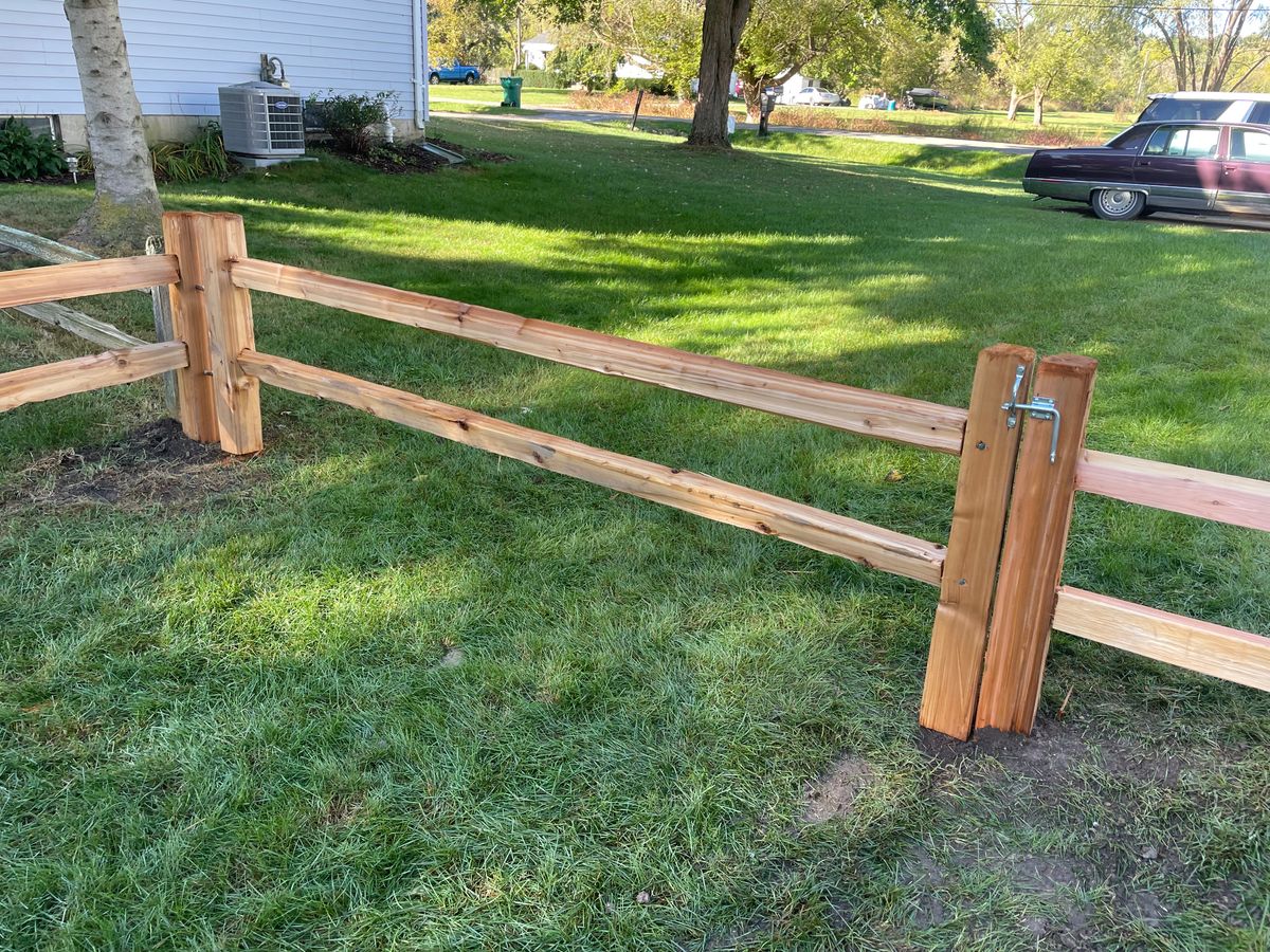 Fence Installation for TMF Services in Lapeer County, MI