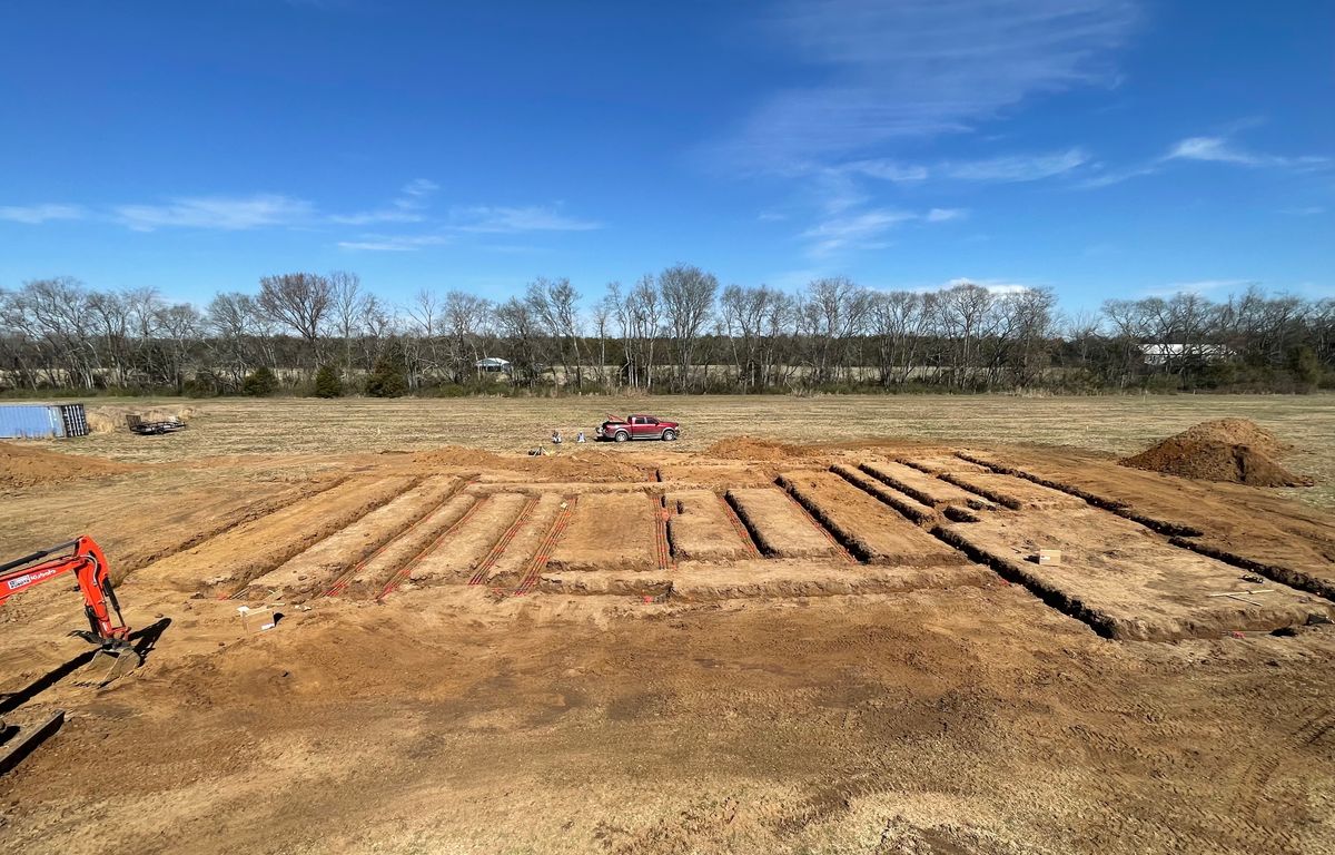 Site Preparation and Building Pads for TrottCo Excavation in Shelbyville, TN