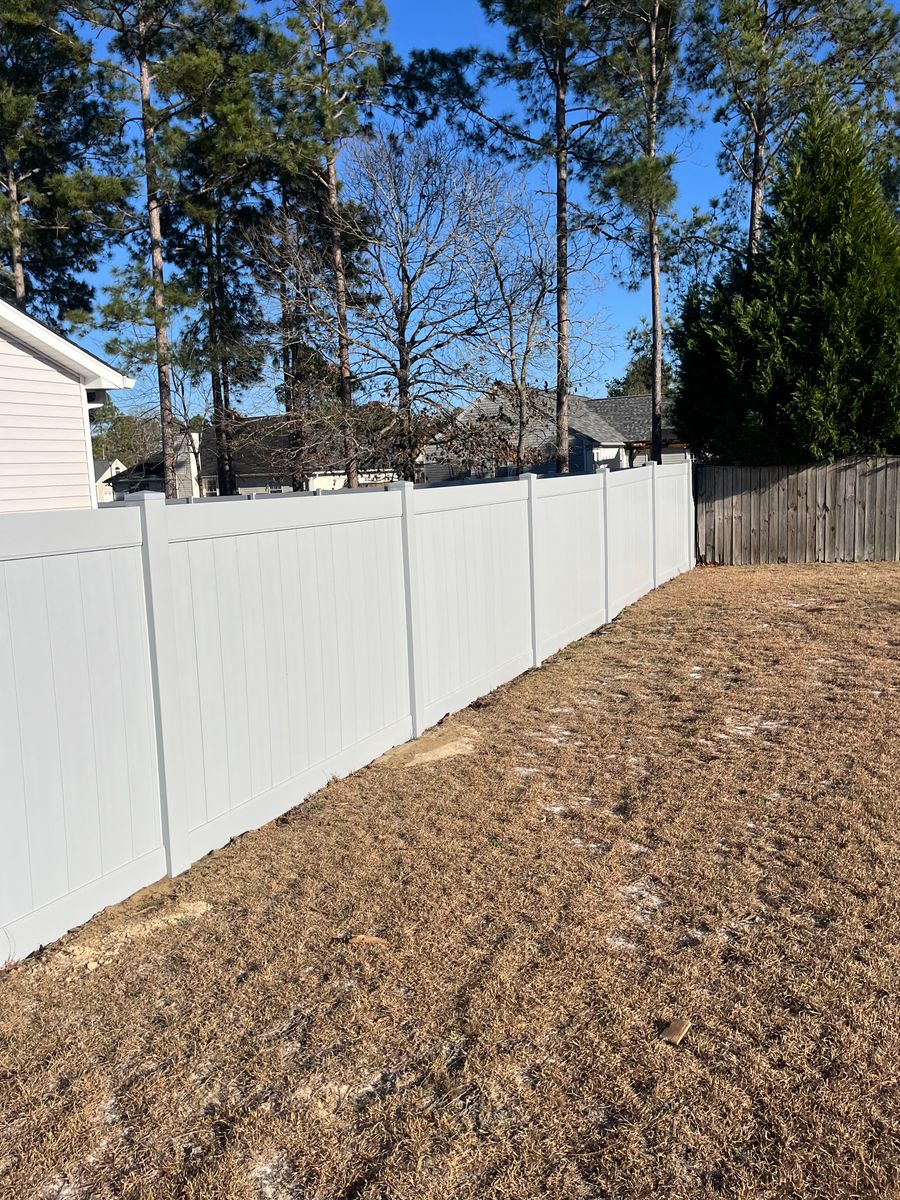 Vinyl Fence for JB Nealy Fence in Elgin, SC