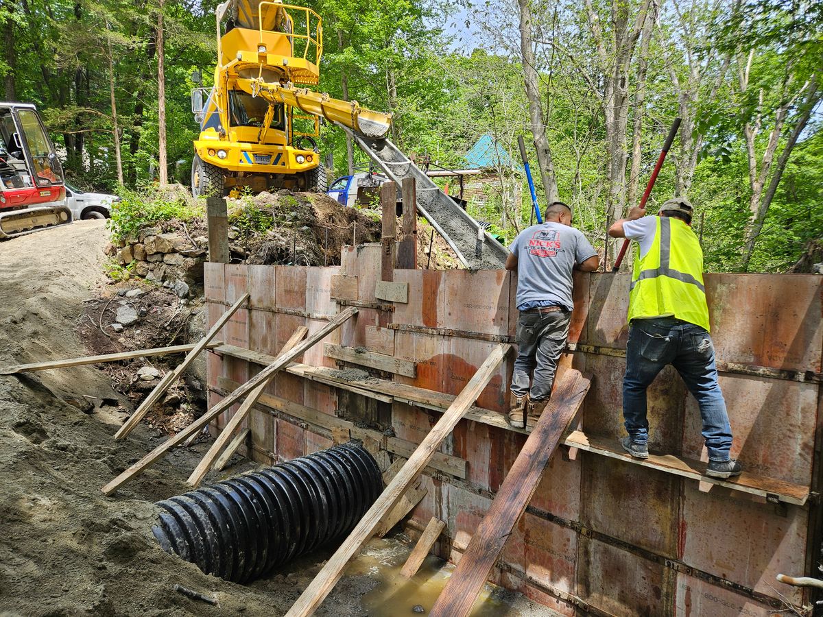 Retaining Walls for Nick's Septic And Excavation in Monroe, CT