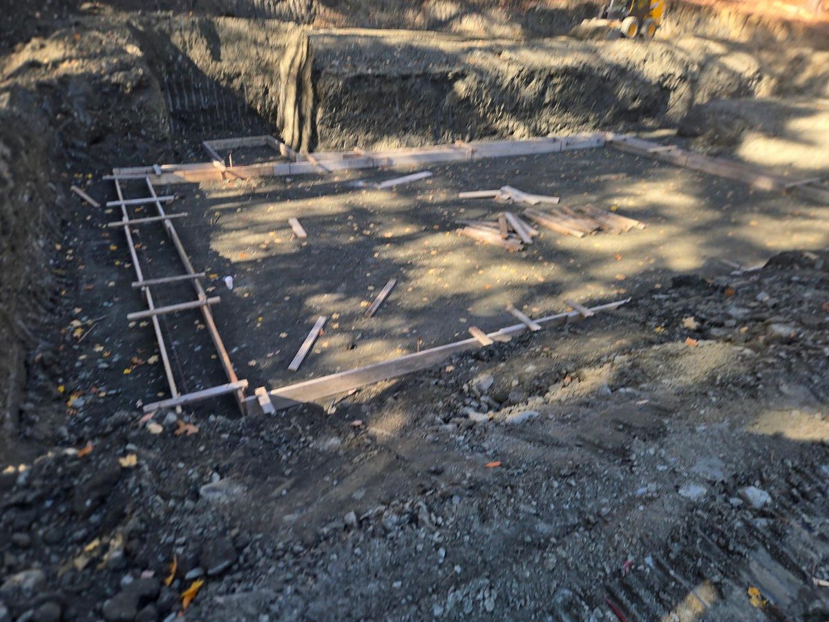 Foundation Digging for MJS Excavating in Hardwick, MA