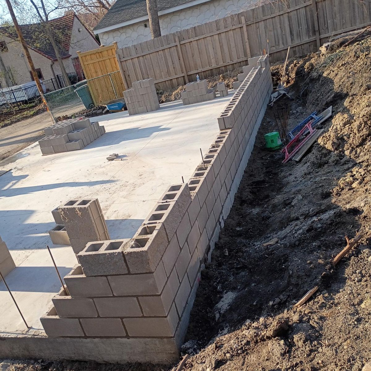 Concrete Slab Construction for CAIR CONCRETE & MASONRY LLC in Baldwin, WI
