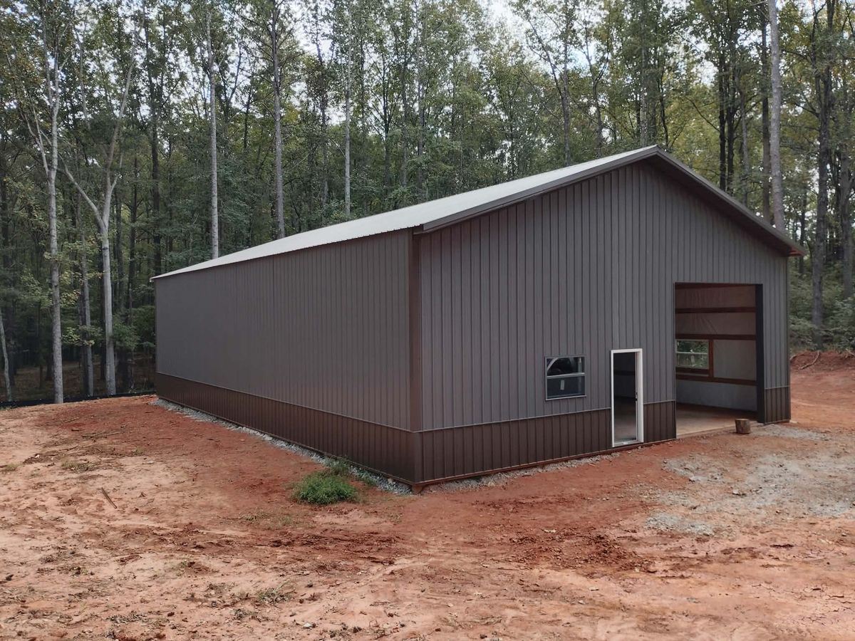 Pole Barn Construction for A Carpenter's Son in Williamson, GA