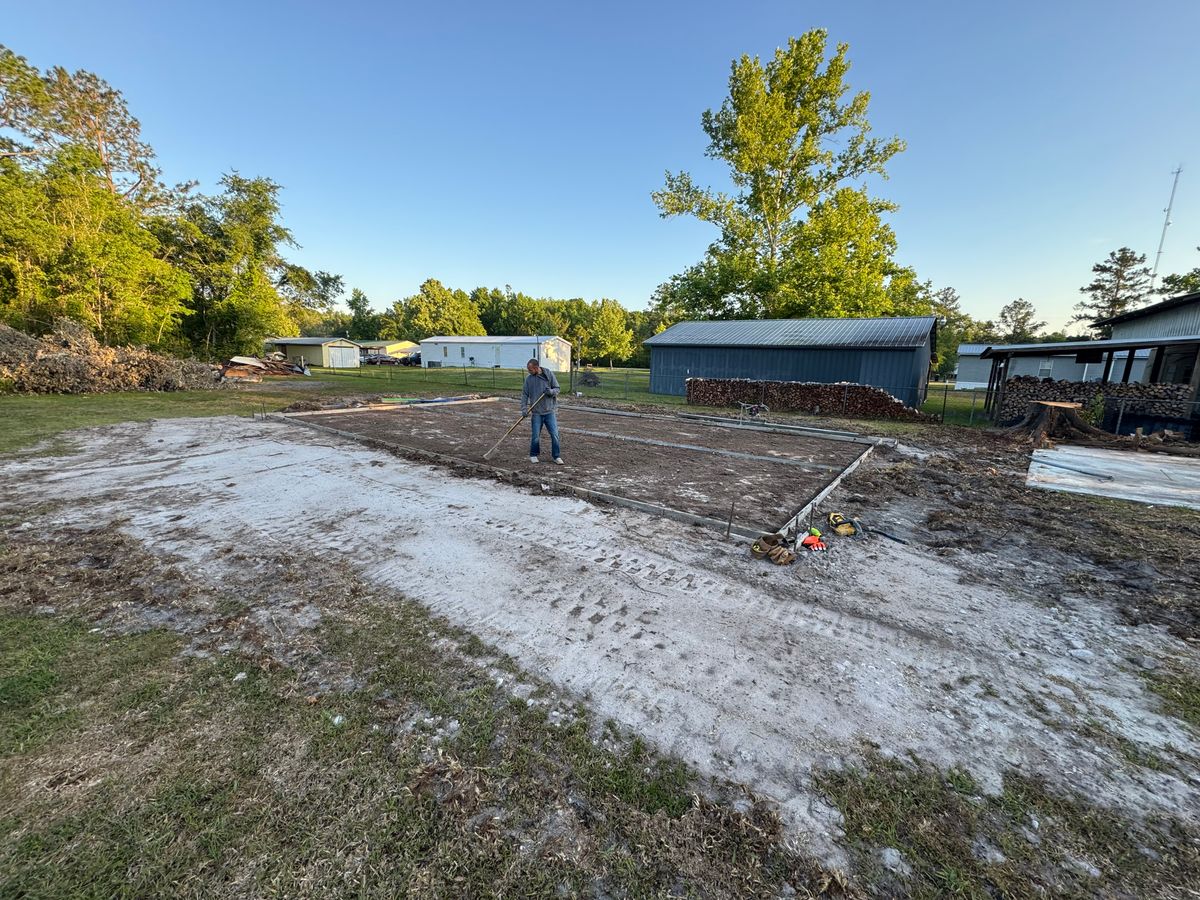 Concrete Slab Construction for Cameron Enterprises in Live Oak, FL