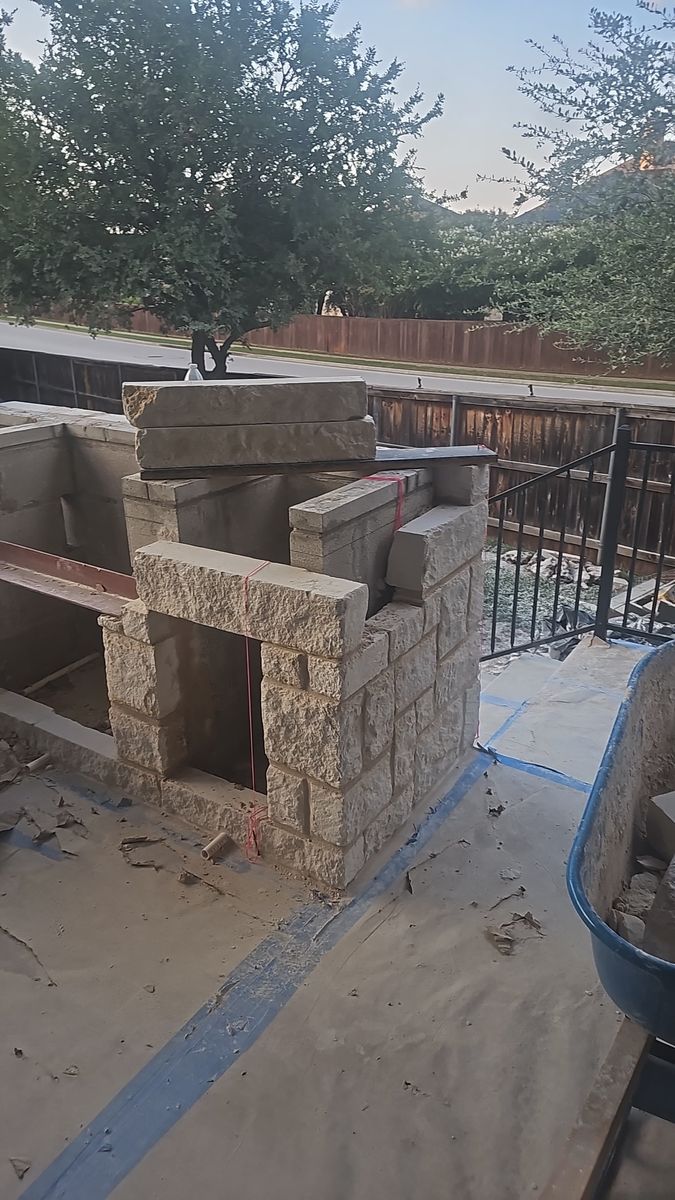 Fireplaces for Martin's Masonry & Landscaping in Leander, TX