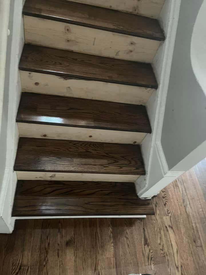 Stair Tread Refinish for Xcellent Flooring in Inkster, MI