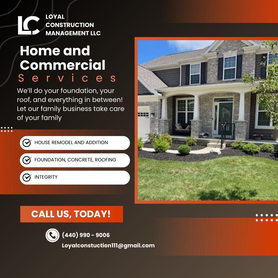 Excavation for Loyal Construction Management LLC in North Ridgeville, OH