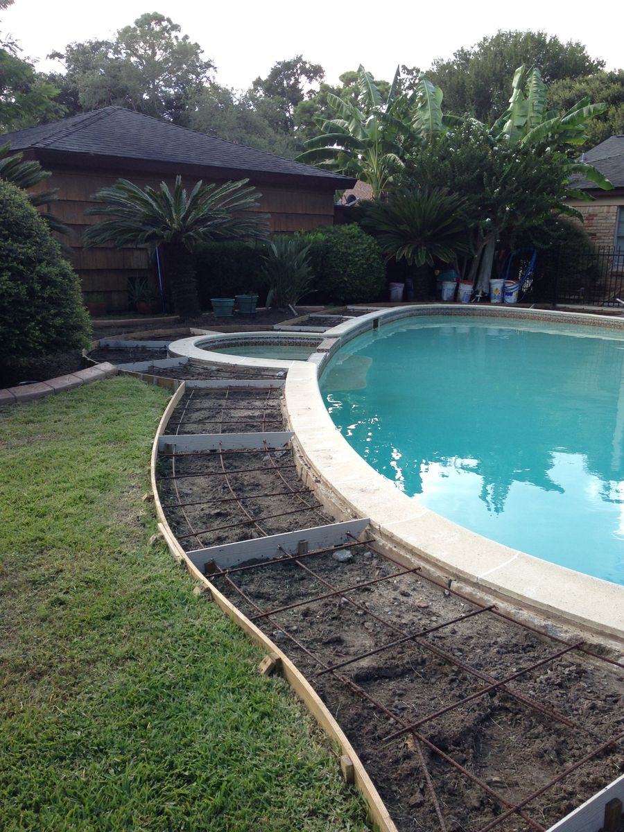Pool Remodels for Texas Curb N Borders in Houston, TX