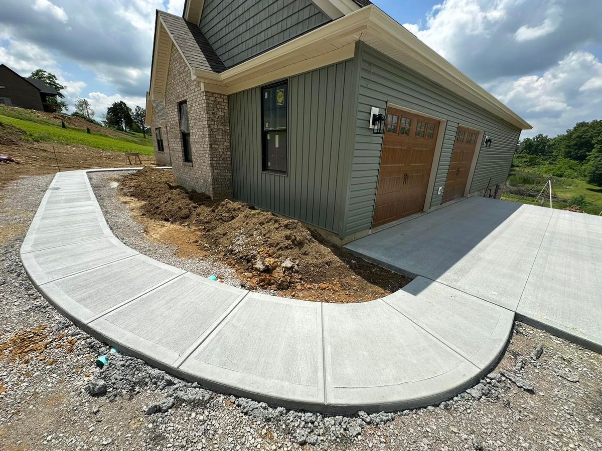 Sidewalk Installation for Tanenbaum Services & Concrete in Florence, KY