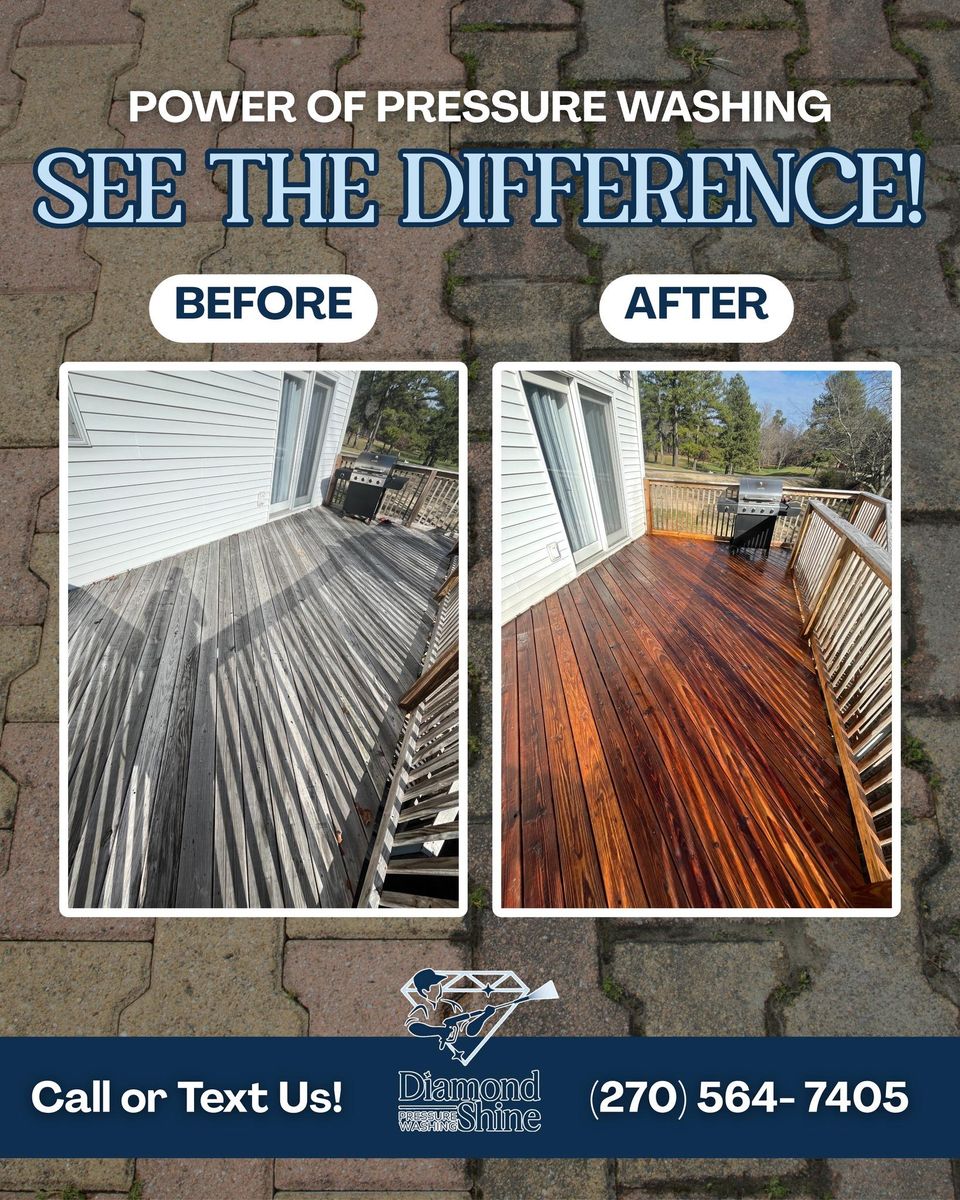Deck & Patio Cleaning for Diamond Shine Pressure Washing in Paducah, KY