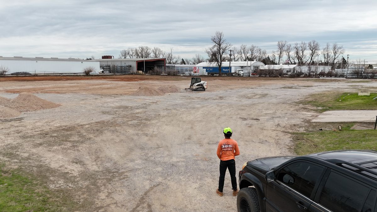 Site Preparation for 365 Excavation & Land Solutions in Oklahoma City, OK