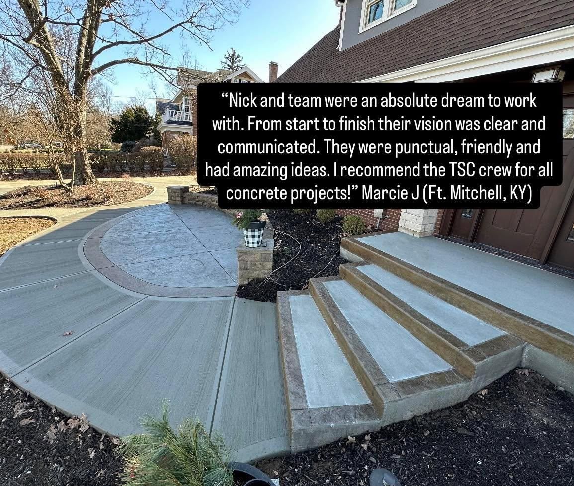 Concrete Patios & Driveways for Tanenbaum Services & Concrete in Florence, KY