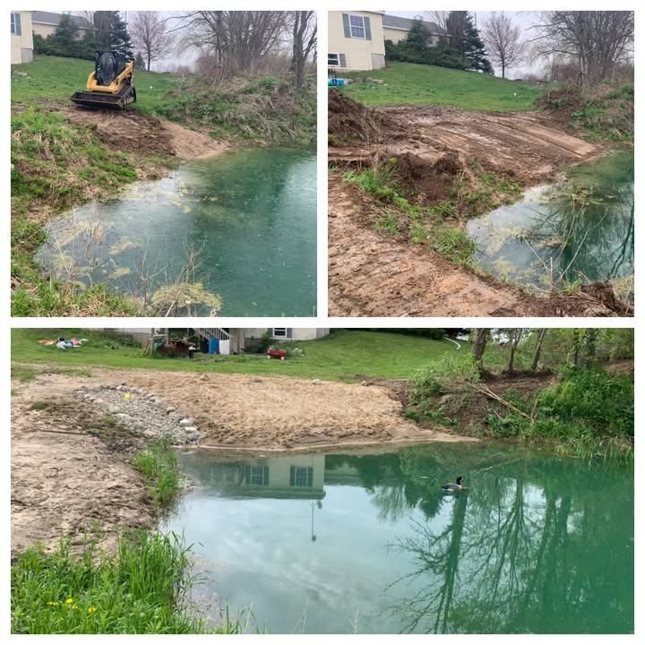 Pond Construction for Palmer Property Services in Middleville, MI