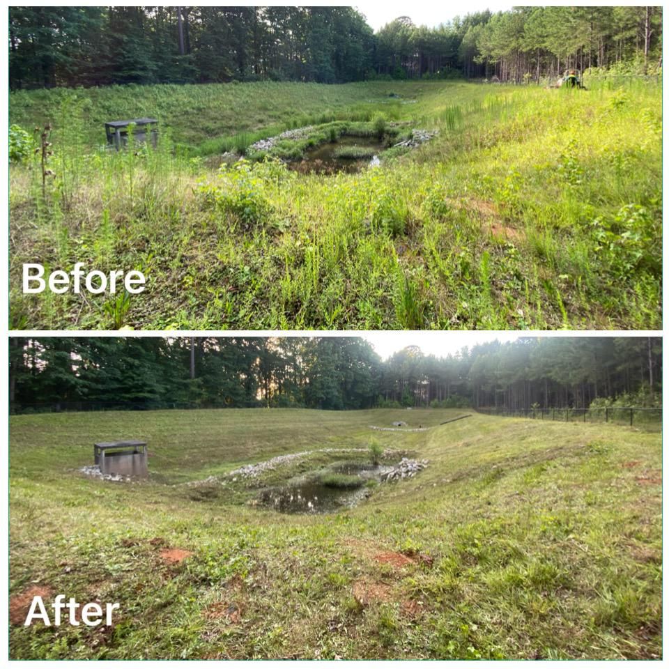 Detention Pond Maintenance for Fayette Property Solutions in Fayetteville, GA