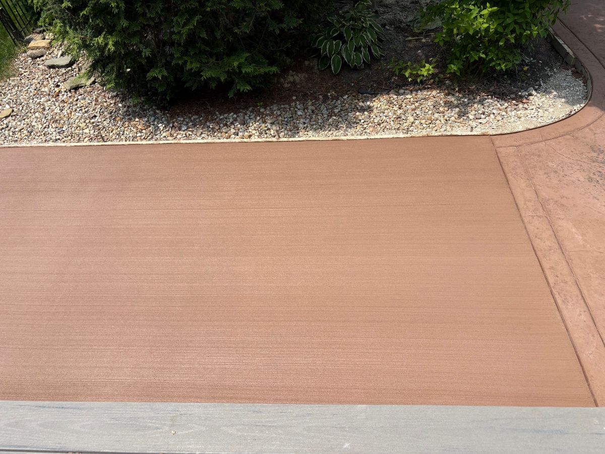 Stamped Concrete Installation for Concrete Pros, LLC in Lorain, OH
