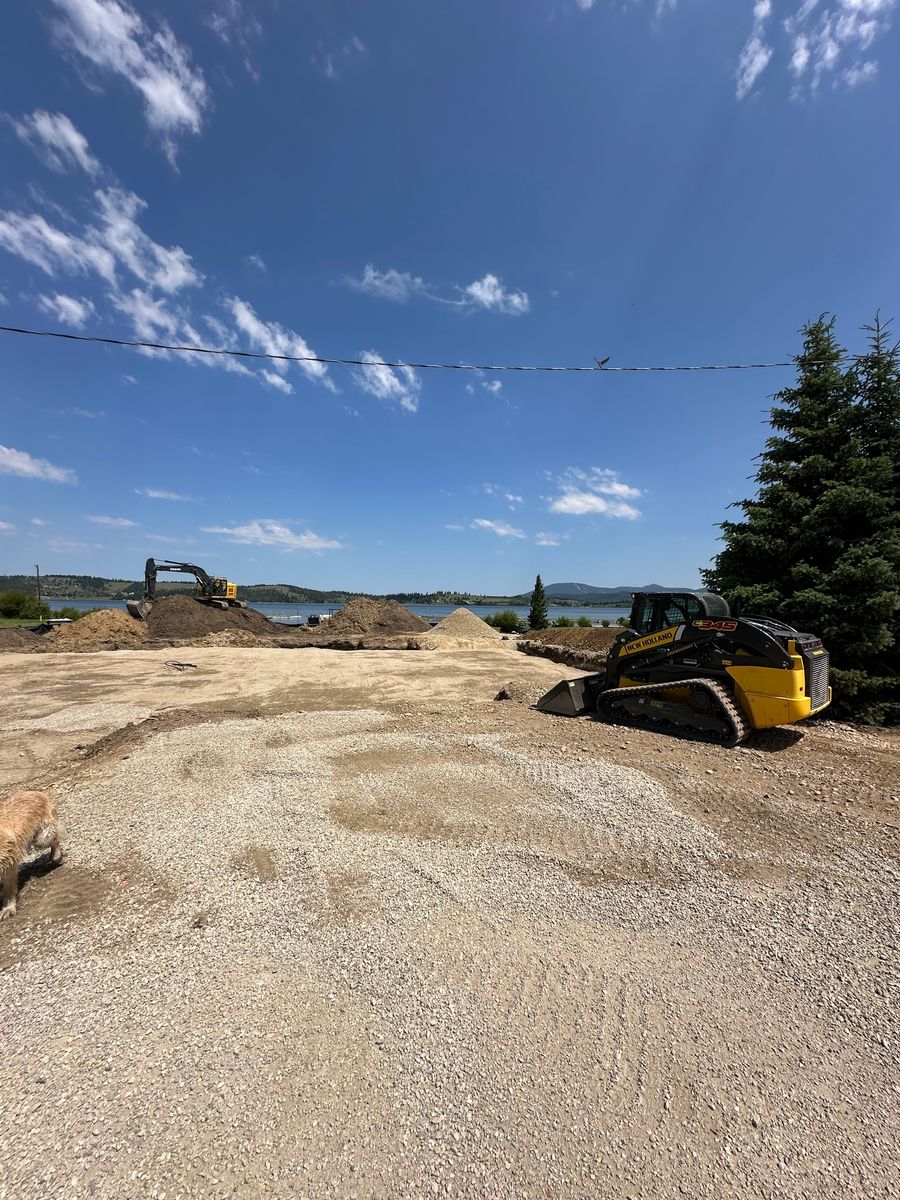 Grading /Dirt Work for R&H Homes in Bozeman, MT