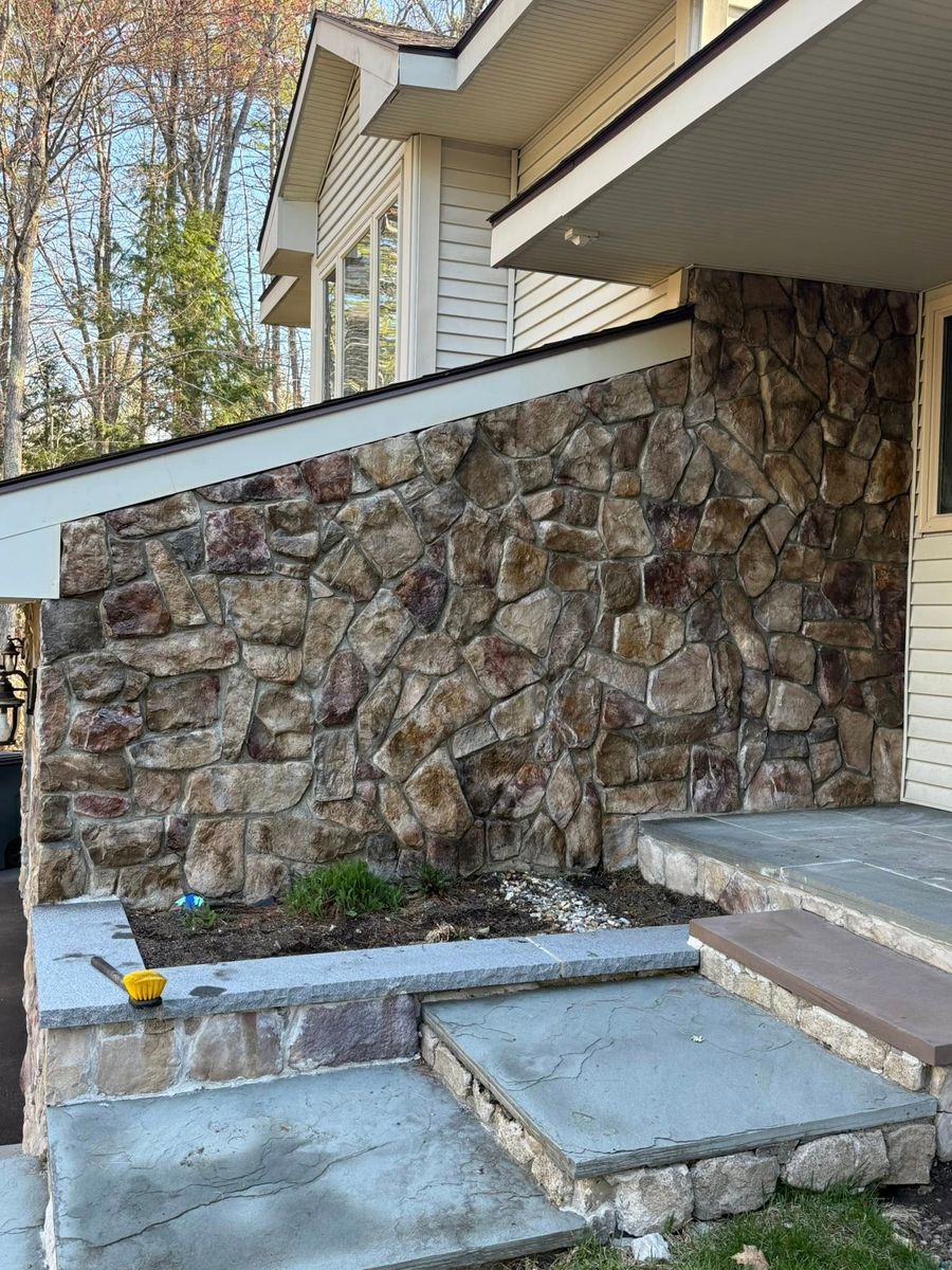 Retaining Wall Construction for Alderman's Masonry and Construction in Windham, ME