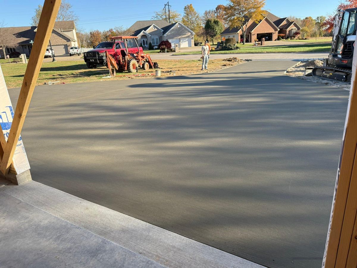 Full Depth Custom Carved Concrete for Whitfield Concrete Construction in Solsberry, IN