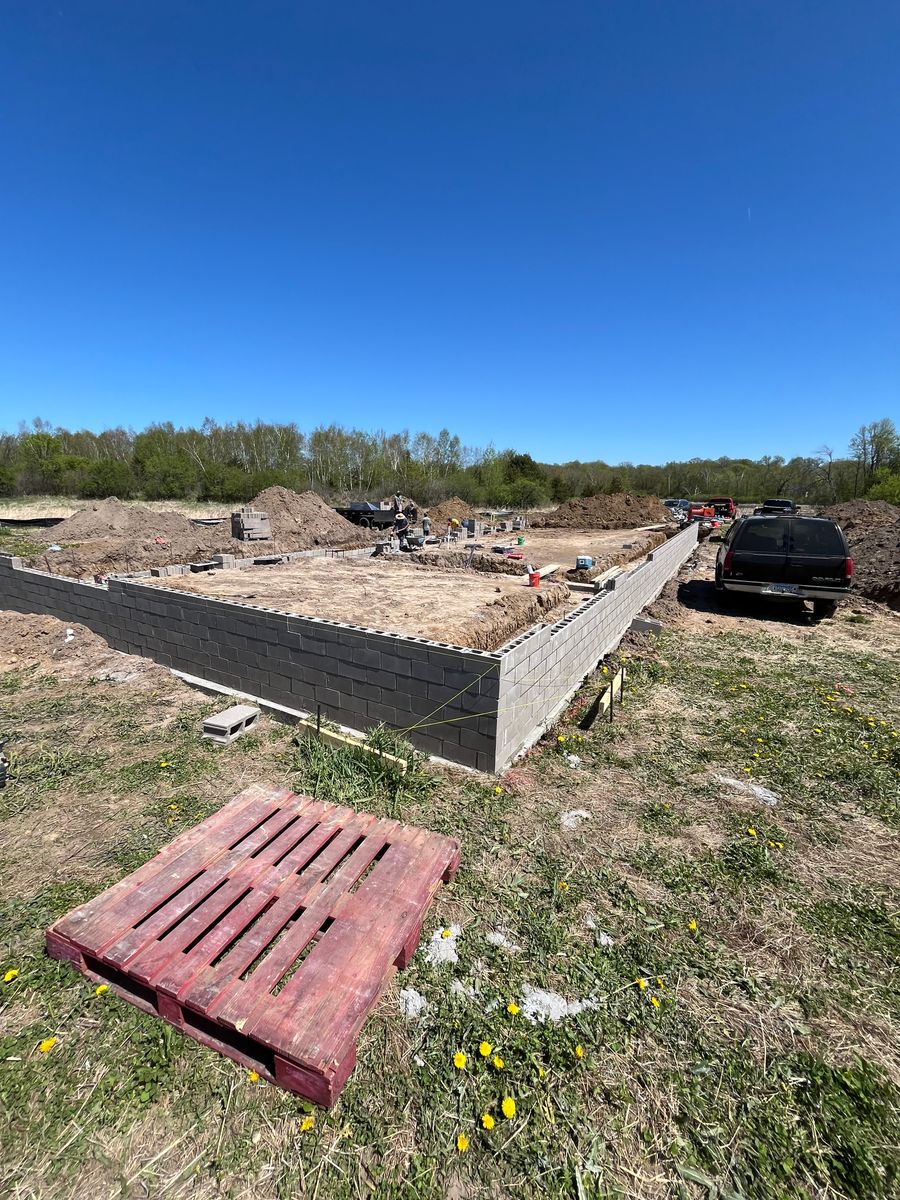 Concrete Slab Construction for CAIR CONCRETE & MASONRY LLC in Baldwin, WI