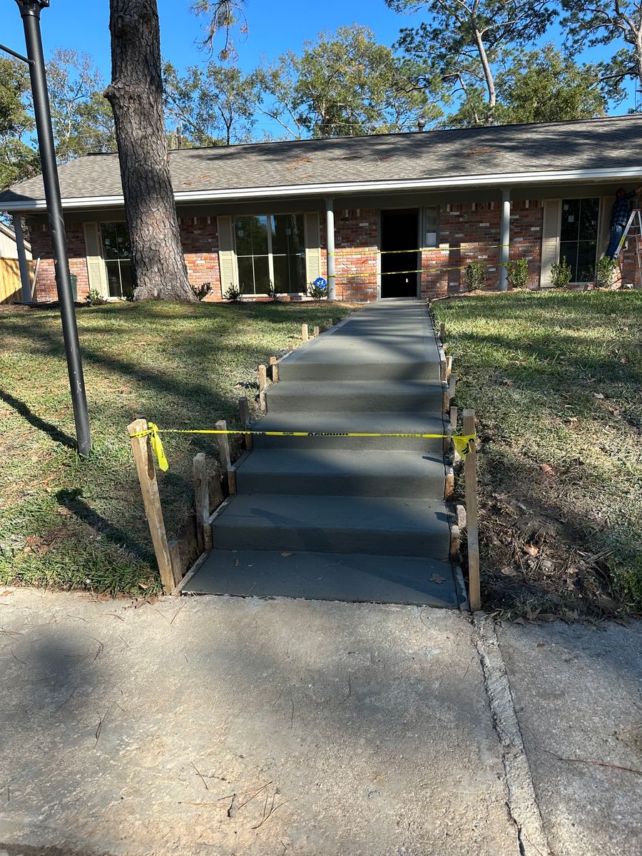 Walkways for BigTex Concrete Construction in Houston, TX