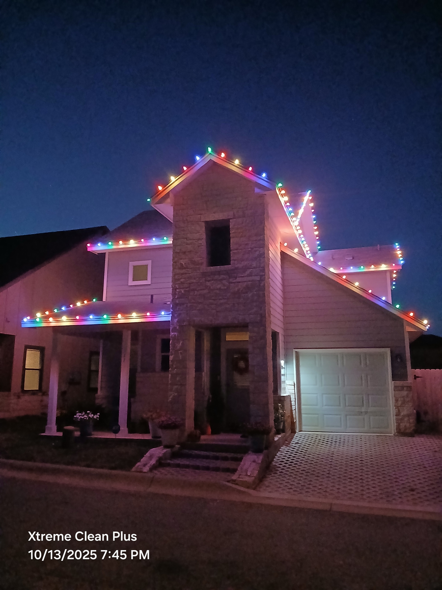 Christmas Light Installation for Xtreme Clean Plus in Fredericksburg, TX