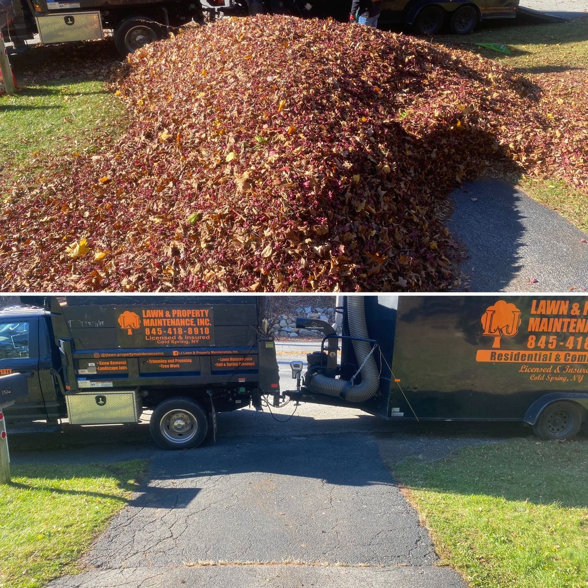 Fall Clean Up for LJ Lawn & Property Maintenance, Inc. in Cold Spring, New York