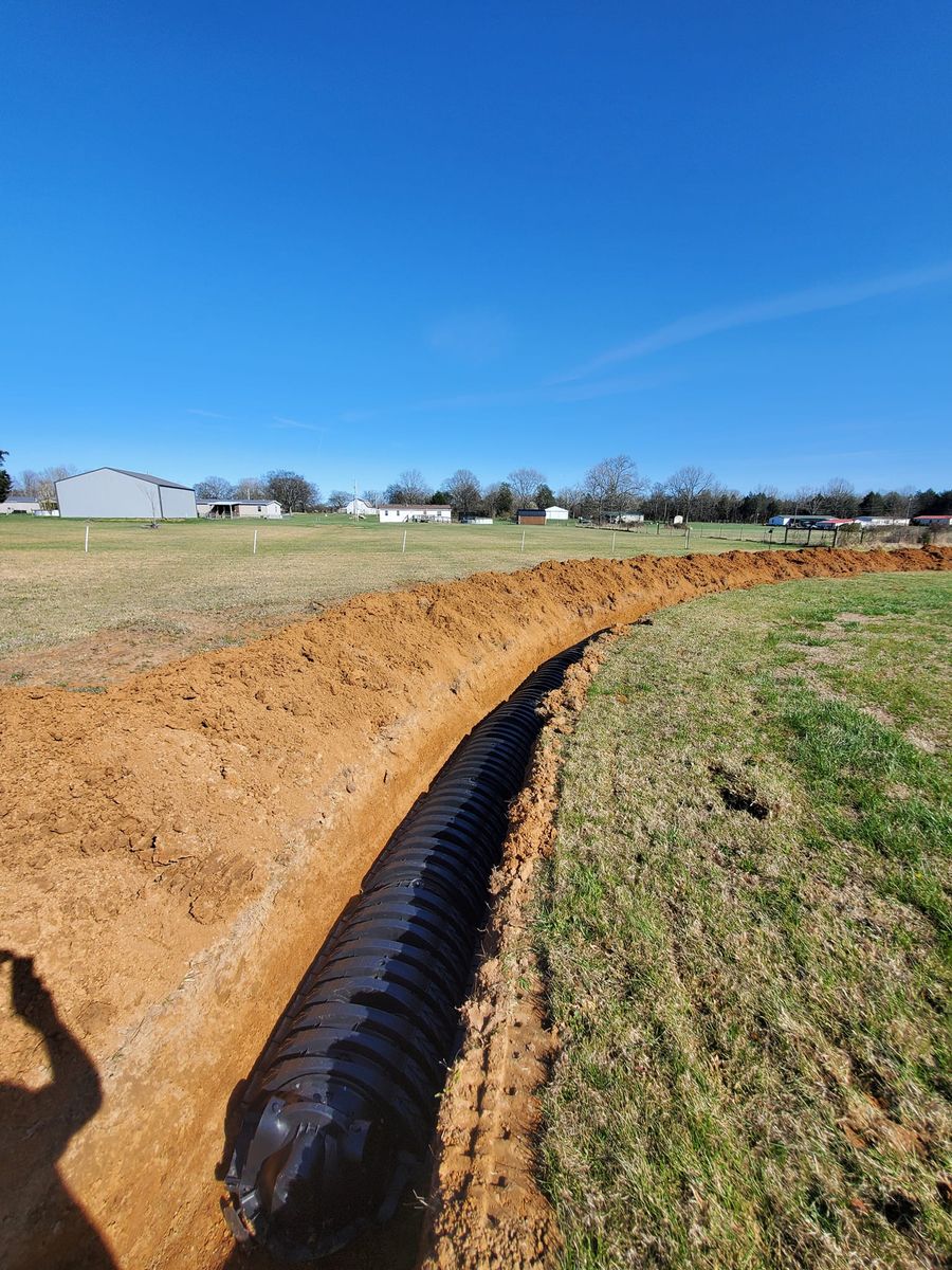 Sewer Line Replacement for A Team Septic in Chapel Hill , TN