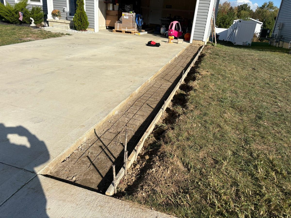 Driveway tear out and replacement for Concrete Pros, LLC in Lorain, OH
