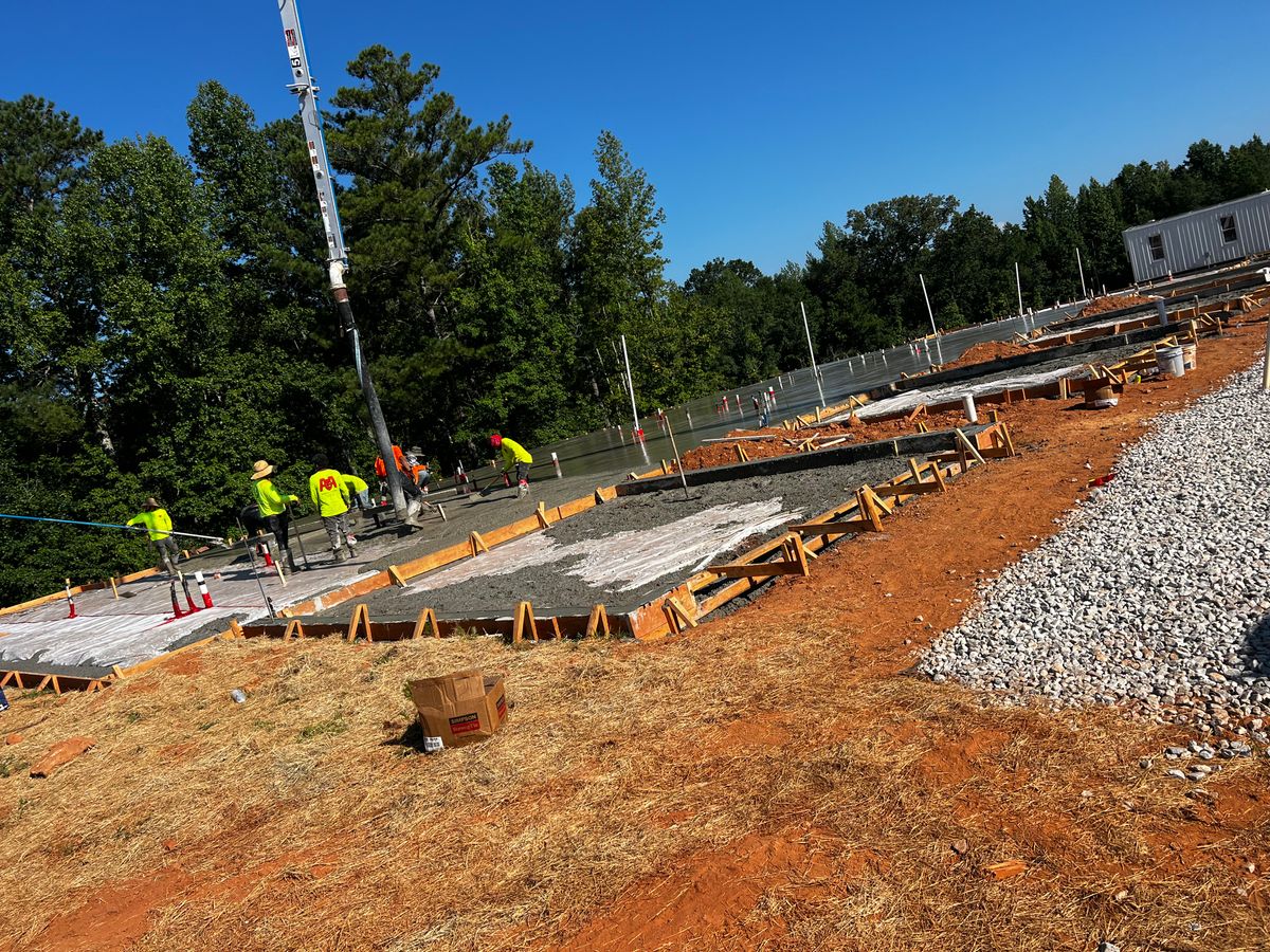 Slab foundations for Arsa Contracting LLC in Dallas, GA