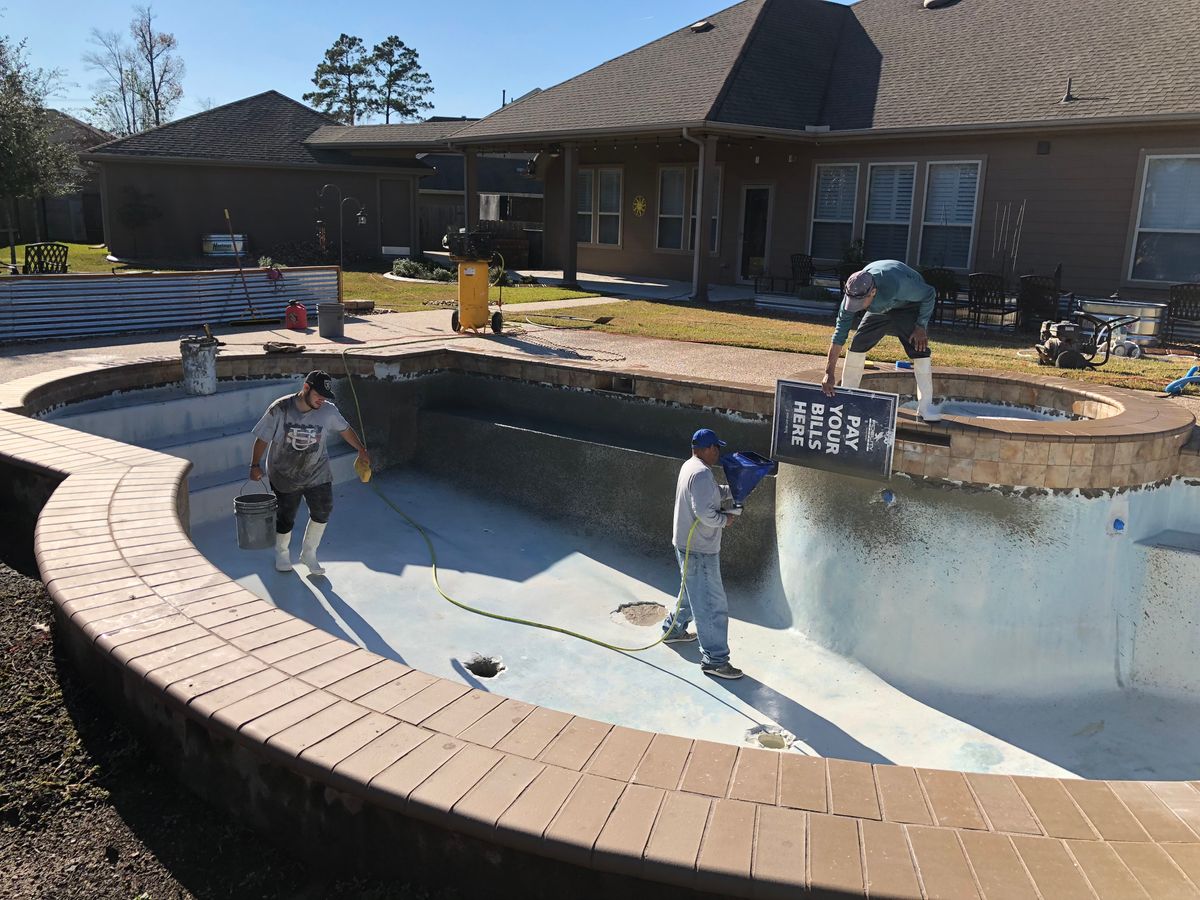 Pool Remodels for Texas Curb N Borders in Houston, TX