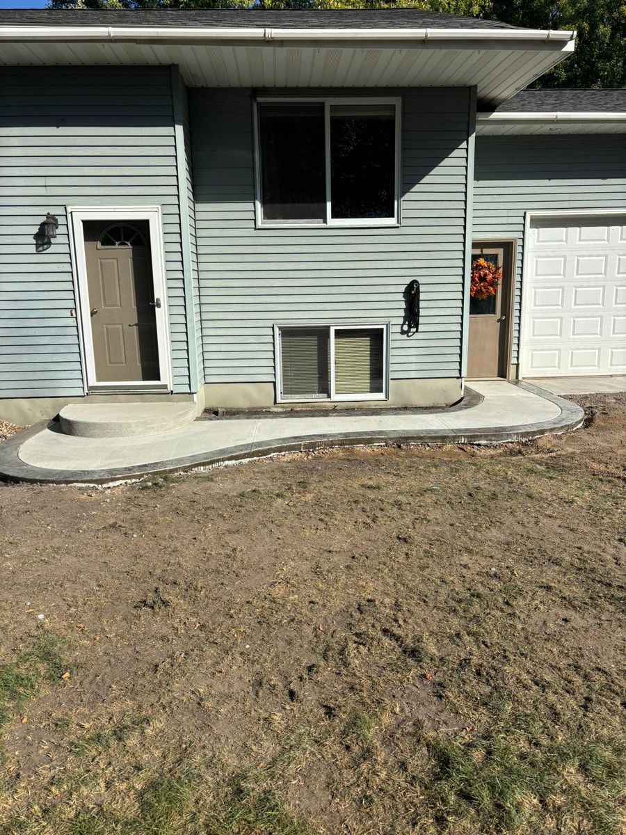 House and Shed Floors for Johnson Concrete in New London, MN