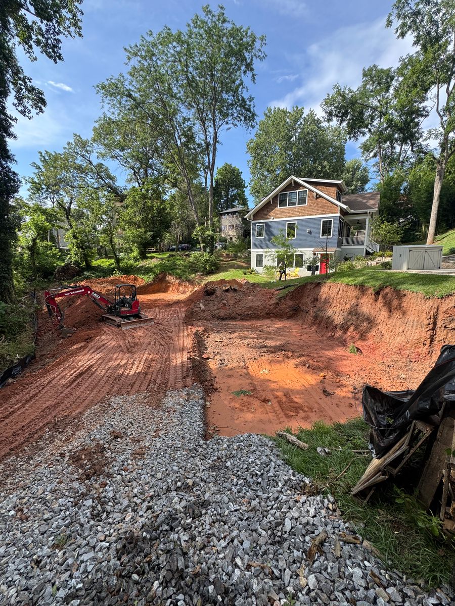 Site Preparation for HD Grading in Swannanoa, NC