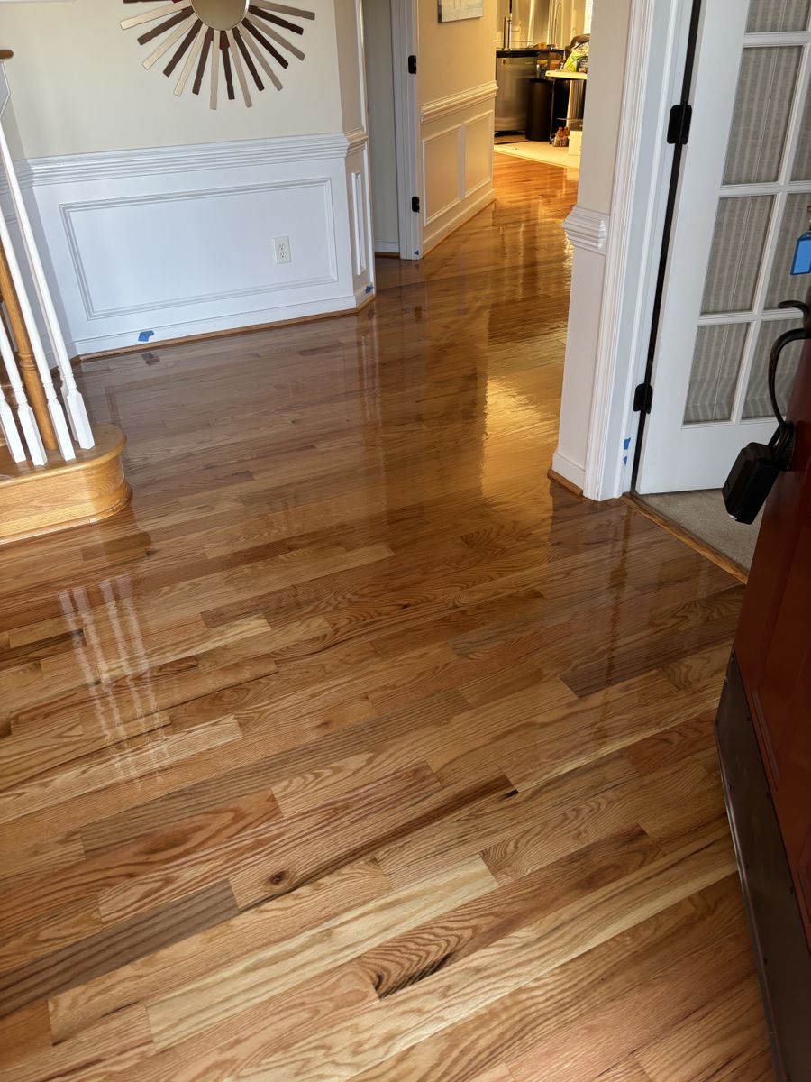 Refinishing hardwood flooring for Jason Tench Flooring LLC in Richmond, VA