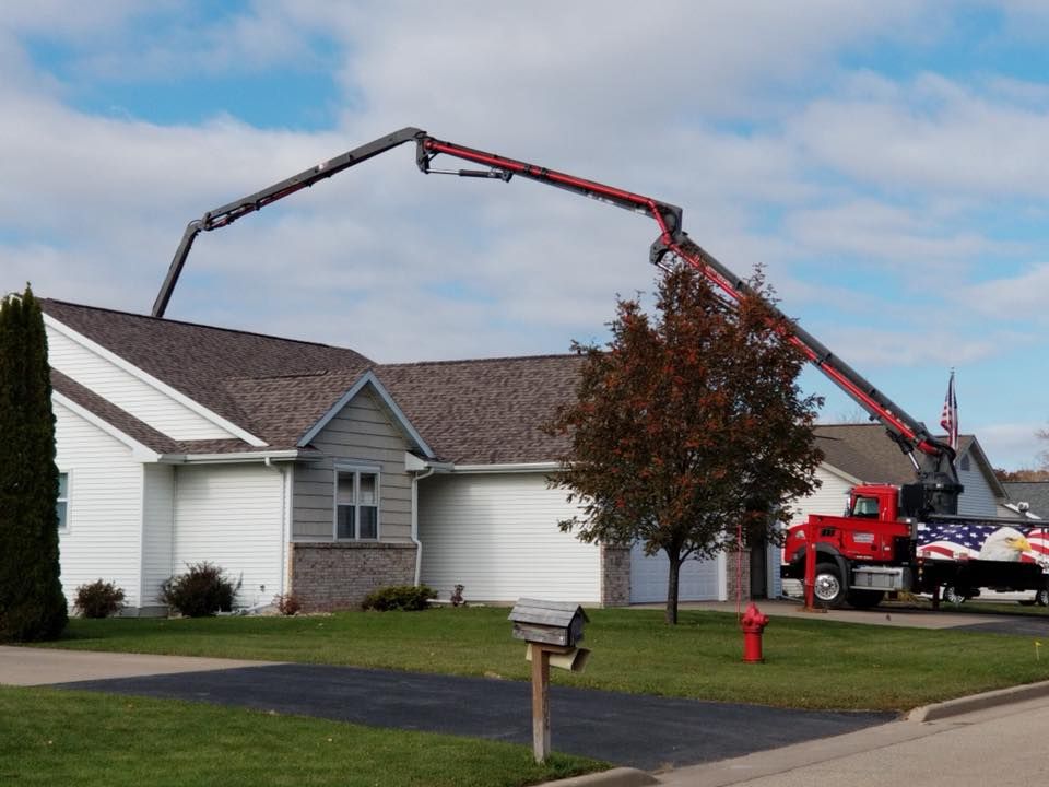 Concrete Pumping for TC Concrete LLC in Kaukauna, WI