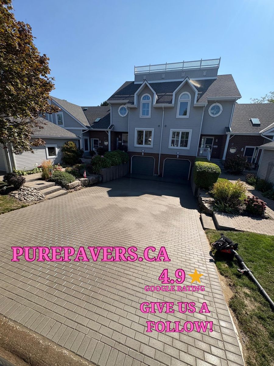 Interlock Repair & Re-Leveling for Pure Pavers Restoration in Burlington, ON