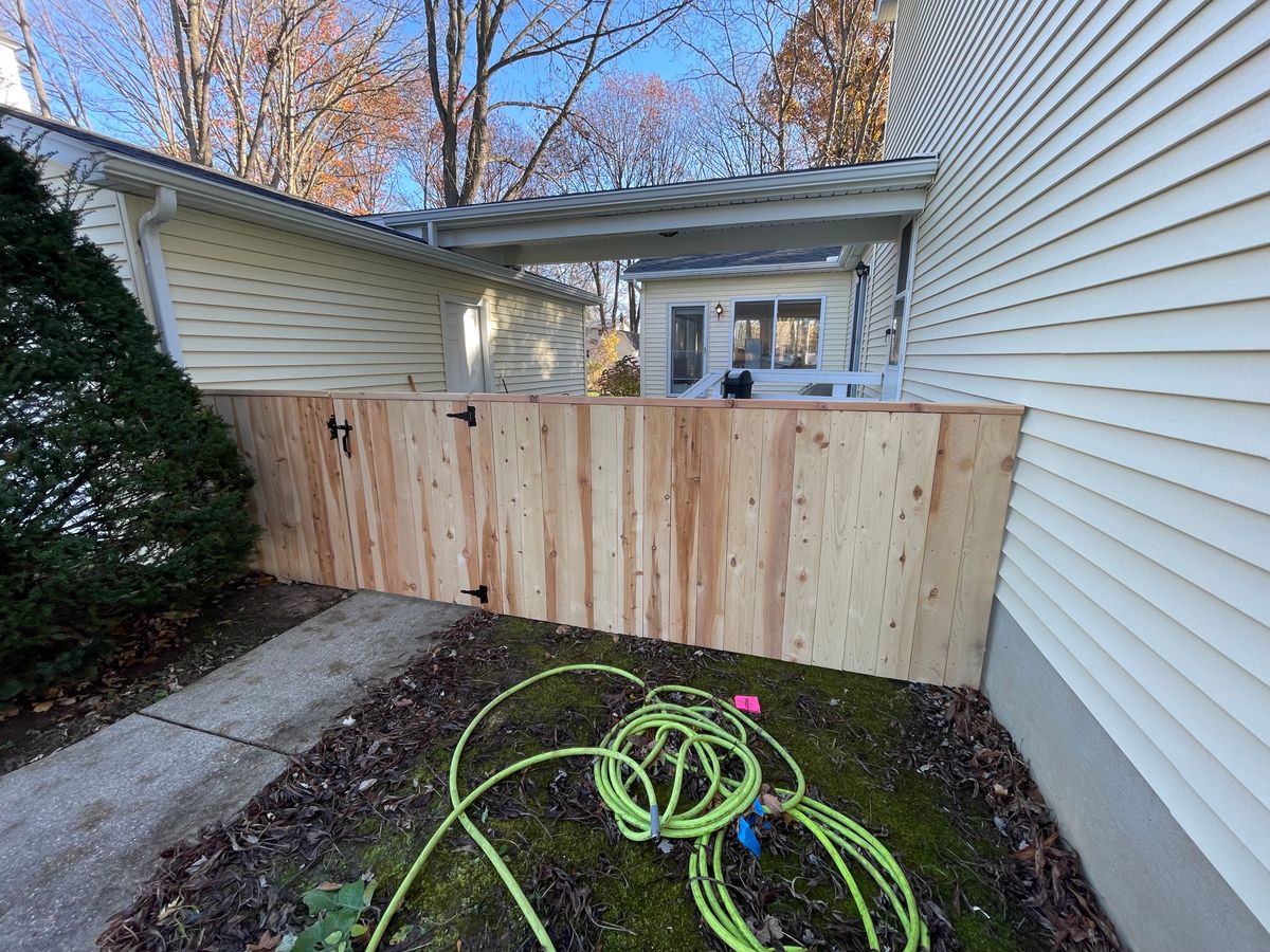 Fence Installation for TMF Services in Lapeer County, MI
