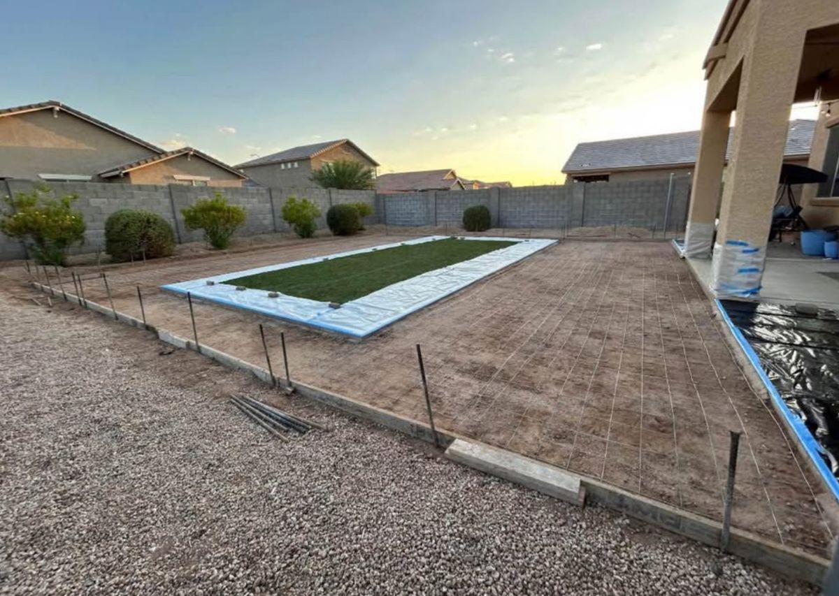 Concrete Installation for Longley Construction in Rio Rancho, NM