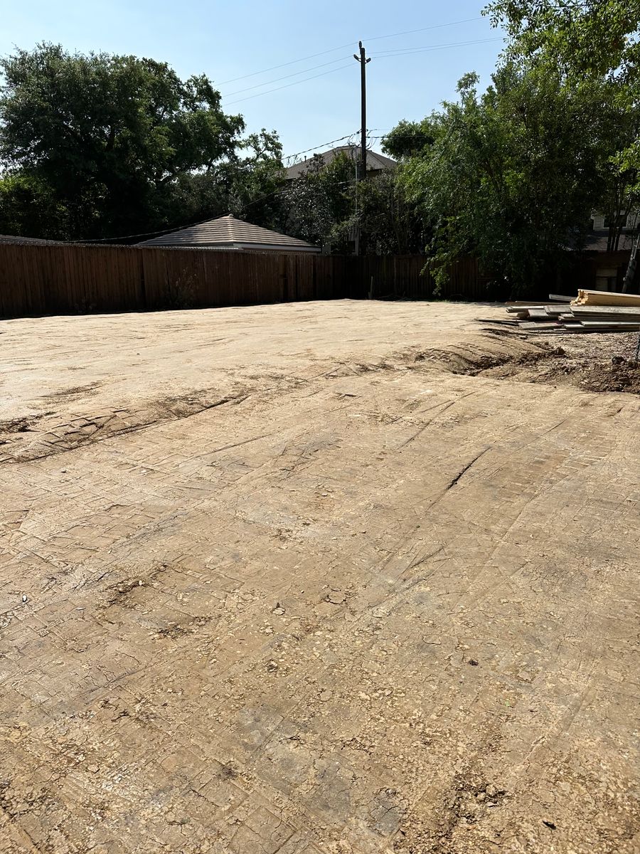 Excavation for BigTex Concrete Construction in Houston, TX