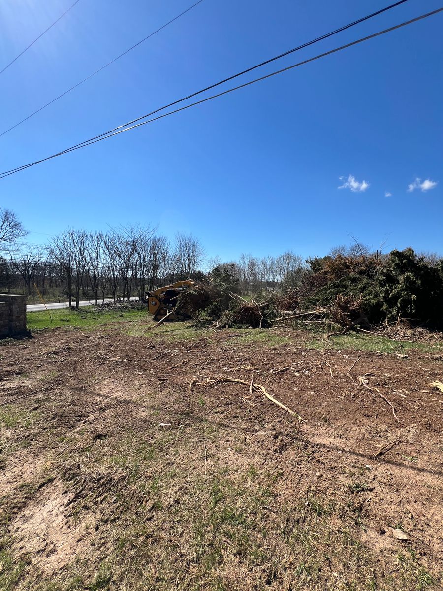 Land Clearing for Schrock’s Land Management in Northern Virginia, Shenandoah Valley, VA