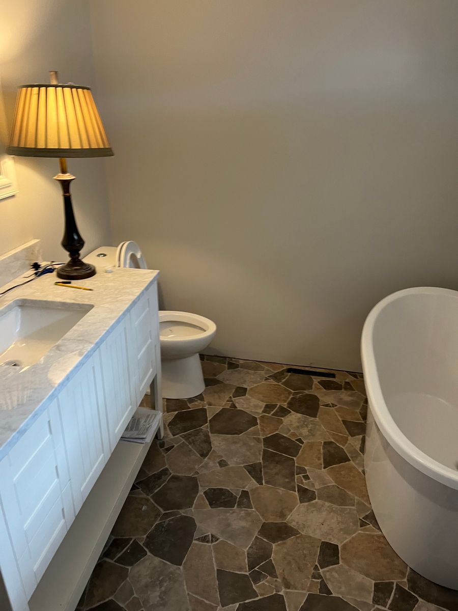 Bathroom Renovation for Kong Construction INC in Dwight, IL