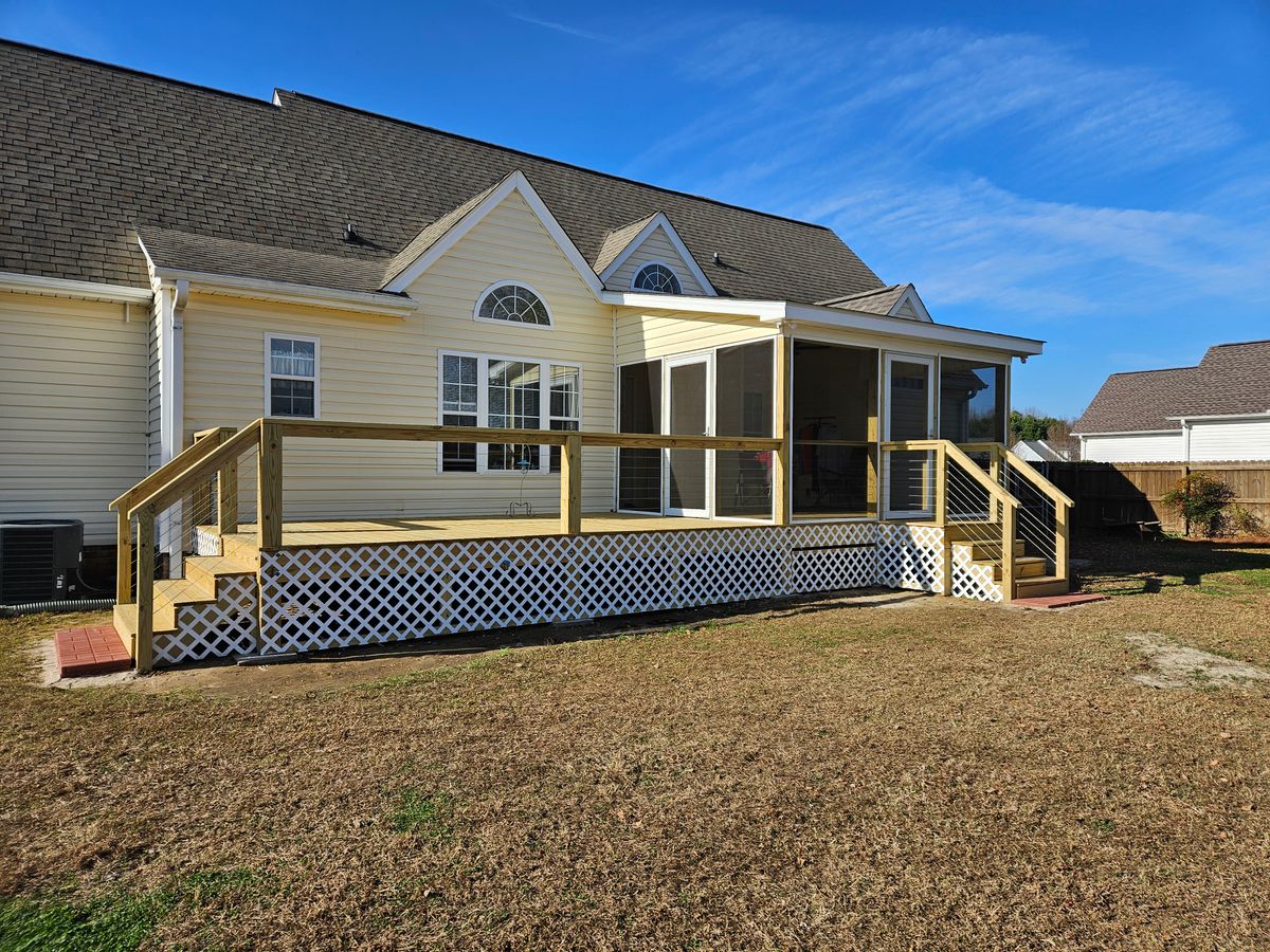 Deck & Patio Installation for Ruben R construction LLC in Mount Olive, NC