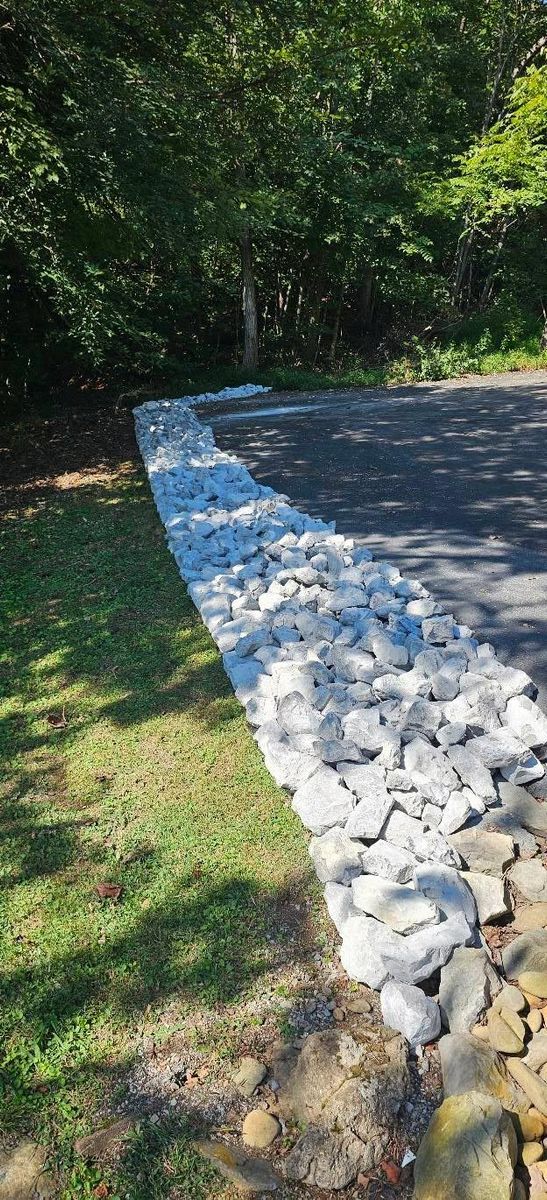 Rip Rap for Restoration Shoreline Norris Lake Rip Rap in Norris Lake, TN