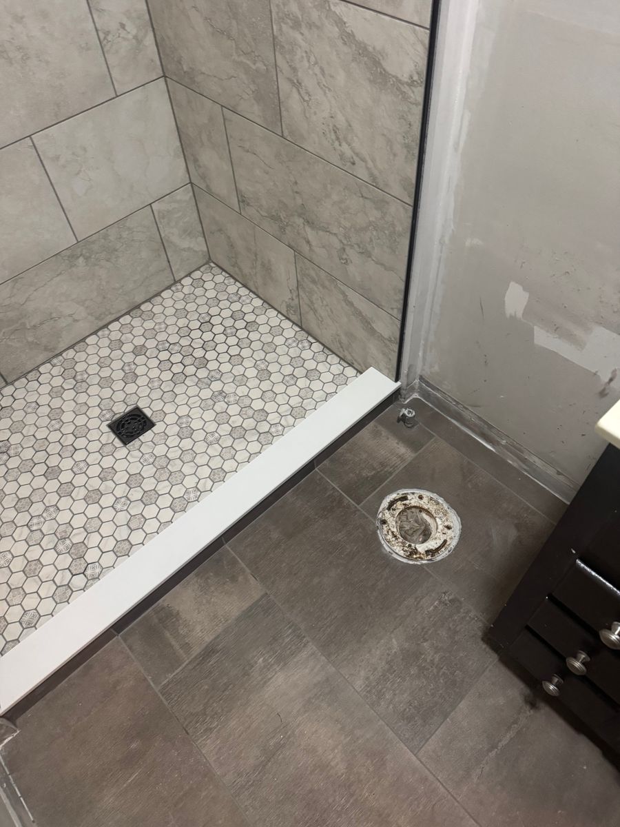 Shower Tiling for A-Otay Constructs in Lawrence County, TN